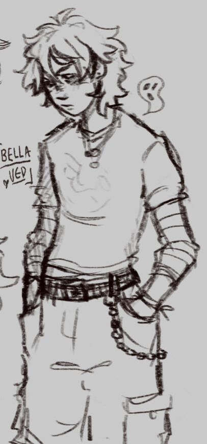 Clean Sketch Half Body